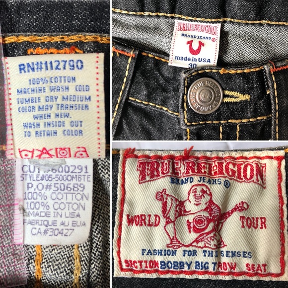 True Religion | True Religion Black Flare Jeans Y2K low rise fit - Picture 4 of 7
